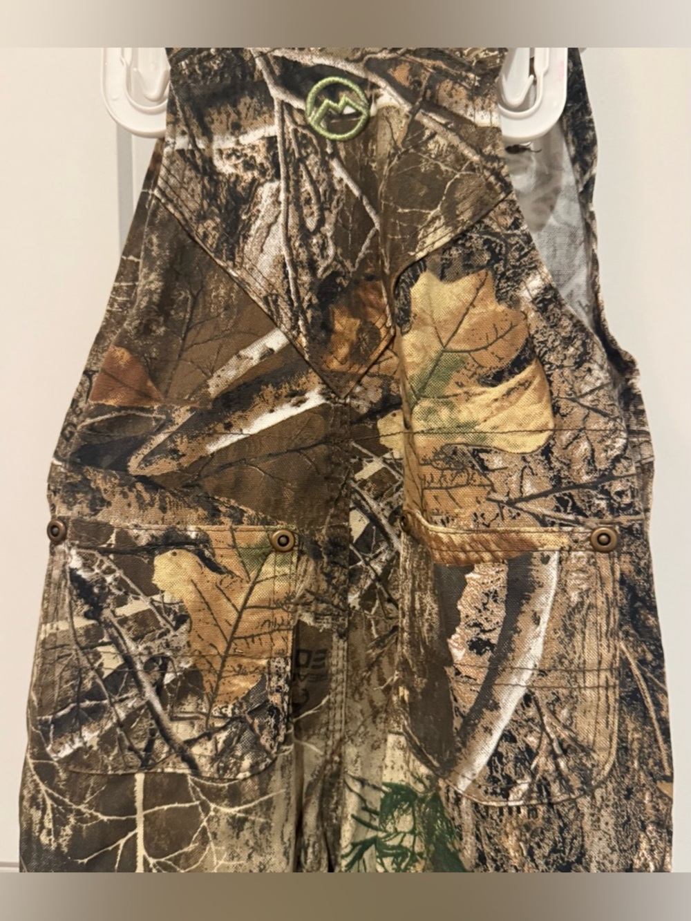 Magellan Outdoors Camo Bib Overalls – Brown Green Realtree Print - Picture 6 of 7